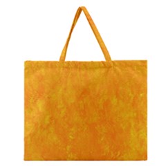 Background-yellow Zipper Large Tote Bag by nateshop