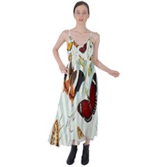 Butterfly-love Tie Back Maxi Dress by nateshop