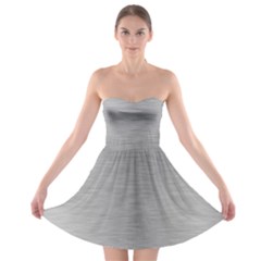 Aluminum Textures, Horizontal Metal Texture, Gray Metal Plate Strapless Bra Top Dress by nateshop