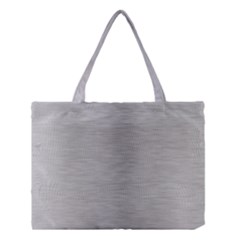 Aluminum Textures, Horizontal Metal Texture, Gray Metal Plate Medium Tote Bag by nateshop