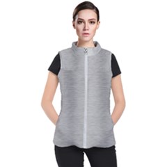 Aluminum Textures, Horizontal Metal Texture, Gray Metal Plate Women s Puffer Vest by nateshop