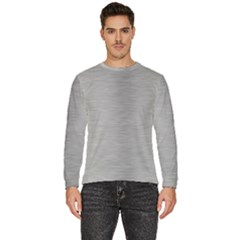 Aluminum Textures, Horizontal Metal Texture, Gray Metal Plate Men s Fleece Sweatshirt