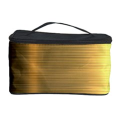 Golden Textures Polished Metal Plate, Metal Textures Cosmetic Storage Case by nateshop