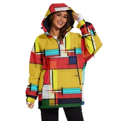 Multicolored Retro Abstraction%2 Women s Ski And Snowboard Jacket by nateshop