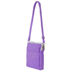 Purple Paper Texture, Paper Background Multi Function Travel Bag
