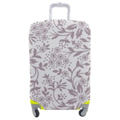 Retro Floral Texture, Beige Floral Retro Background, Vintage Texture Luggage Cover (medium) by nateshop