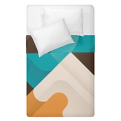 Retro Colored Abstraction Background, Creative Retro Duvet Cover Double Side (single Size) by nateshop