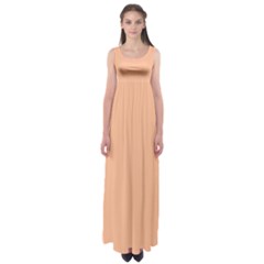 Peach Fuzz 2024 Empire Waist Maxi Dress by dressshop