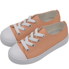 Peach Fuzz 2024 Kids  Low Top Canvas Sneakers by dressshop