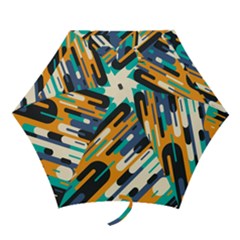 Abstract Rays, Material Design, Colorful Lines, Geometric Mini Folding Umbrellas by nateshop