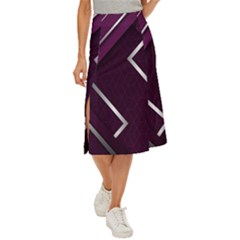 Purple Abstract Background, Luxury Purple Background Midi Panel Skirt by nateshop