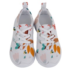 Flowers Leaves Background Floral Running Shoes by Grandong
