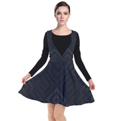 Black Pattern, Black, Pattern Plunge Pinafore Dress by nateshop