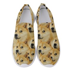 Doge, Memes, Pattern Women s Slip On Sneakers by nateshop