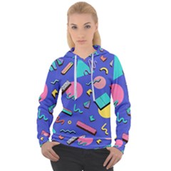 Geometric Shapes Material Design, Lollipop, Lines Women s Overhead Hoodie by nateshop