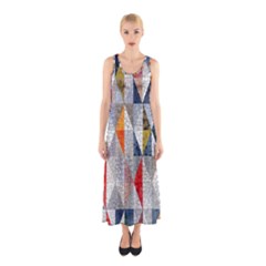Mosaic, Colorful, Rhombuses, Pattern, Geometry Sleeveless Maxi Dress by nateshop