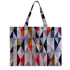 Mosaic, Colorful, Rhombuses, Pattern, Geometry Zipper Mini Tote Bag by nateshop