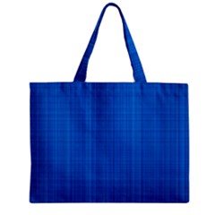 Blue Abstract, Background Pattern Zipper Mini Tote Bag by nateshop