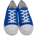 Blue Abstract, Background Pattern Women s Low Top Canvas Sneakers View1