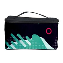 Colorful Background, Material Design, Geometric Shapes Cosmetic Storage Case