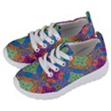 Colorful Floral Ornament, Floral Patterns Kids  Lightweight Sports Shoes View2