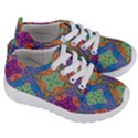 Colorful Floral Ornament, Floral Patterns Kids  Lightweight Sports Shoes View3