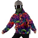 Colorful Floral Patterns, Abstract Floral Background Men s Ski and Snowboard Jacket View2