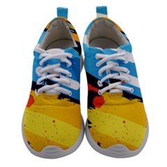 Colorful Paint Strokes Women Athletic Shoes by nateshop
