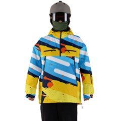 Colorful Paint Strokes Men s Ski And Snowboard Jacket by nateshop