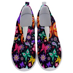 Floral Butterflies No Lace Lightweight Shoes by nateshop