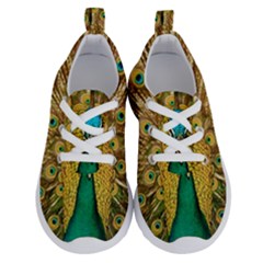 Peacock Feather Bird Peafowl Running Shoes by Cemarart