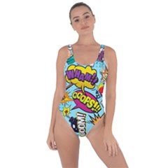 Comic Elements Colorful Seamless Pattern Bring Sexy Back Swimsuit by Bedest