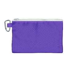 Ultra Violet Purple Canvas Cosmetic Bag (medium) by bruzer
