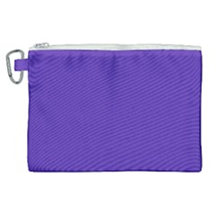 Ultra Violet Purple Canvas Cosmetic Bag (xl) by bruzer