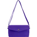 Ultra Violet Purple Removable Strap Clutch Bag View1