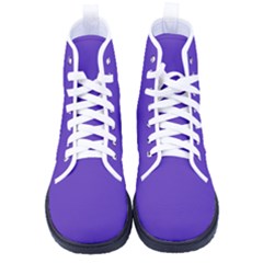 Ultra Violet Purple Kid s High-top Canvas Sneakers by bruzer