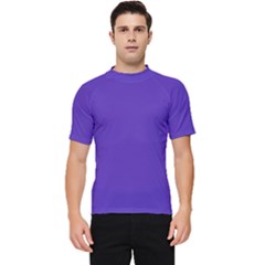 Ultra Violet Purple Men s Short Sleeve Rash Guard by bruzer