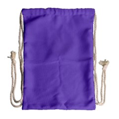 Ultra Violet Purple Drawstring Bag (large) by Patternsandcolors