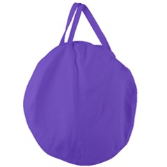 Ultra Violet Purple Giant Round Zipper Tote by Patternsandcolors