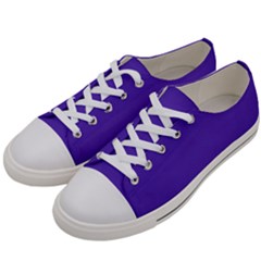 Ultra Violet Purple Men s Low Top Canvas Sneakers by Patternsandcolors