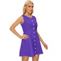 Ultra Violet Purple Sleeveless Button Up Dress View3