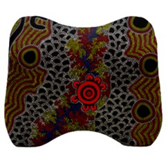 Authentic Aboriginal Art - Gathering 2 Velour Head Support Cushion