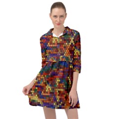 Pattern Dots Wallpaper Seamless Pattern Mini Skater Shirt Dress by Ndabl3x
