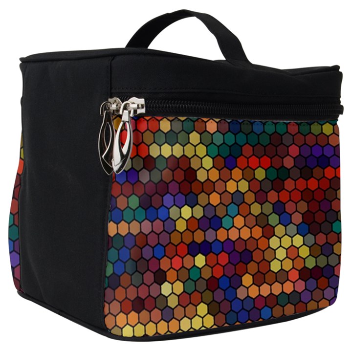 Hexagon Honeycomb Pattern Design Make Up Travel Bag (Big)