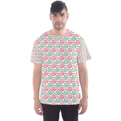 Spirals Geometric Pattern Design Men s Sport Mesh T-shirt