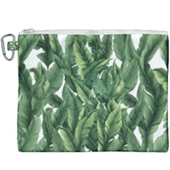 Green Banana Leaves Canvas Cosmetic Bag (xxxl) by goljakoff