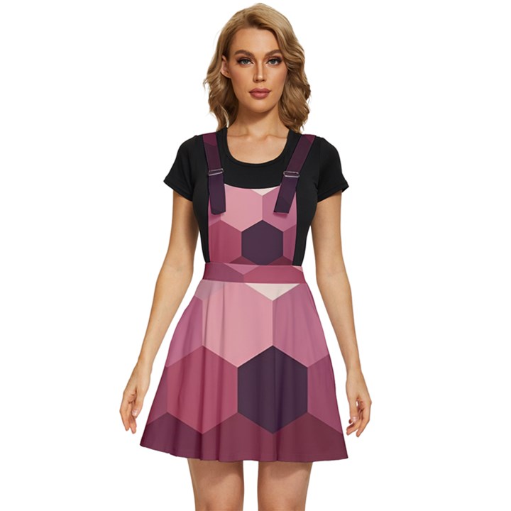 Hexagon Valentine Valentines Apron Dress