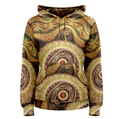 Fractals, Floral Ornaments, Waves Women s Pullover Hoodie by nateshop