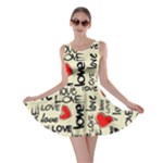 Love Abstract Background Love Textures Skater Dress