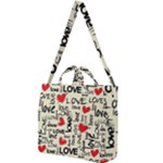 Love Abstract Background Love Textures Square Shoulder Tote Bag